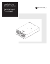Motorola GX2-PSAC10D-R Installation And Operation Manual