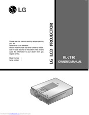 LG RL-JT10 Owner's Manual