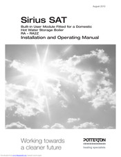 Baxi Potterton Sirius SAT RA2Z Installation And Operating Manual