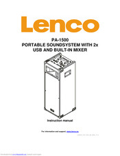 Lenco PA-1500 Instruction Manual