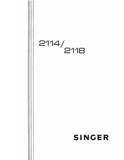 Singer 2118 Manual