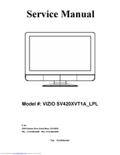 Vizio SV420XVT1A_LPL Service Manual