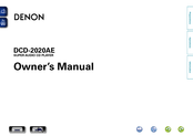 Denon DCD-2020AE Owner's Manual