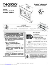 Heatilator RBV4236IH Owner's Manual