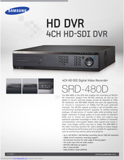 Samsung SRD-480D Specifications