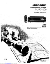 Technics SL-PD1000 Operating Instructions Manual