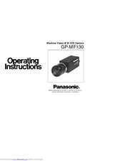 Panasonic Machine Vision GP-MF130 Operating Instructions Manual