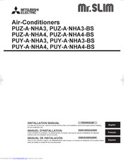 Mitsubishi Electric Mr. Slim PUZ-A18NHA4-BS Installation Manual