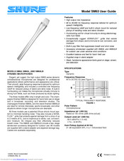 Shure SM63LB User Manual