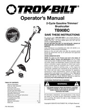 Troy-Bilt TB90BC Operator's Manual