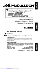 McCulloch MC4218AV Instruction Manual