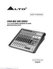 Alto LYNX-MIX USB SERIES User Manual