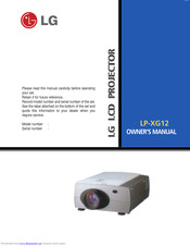 LG LP-XG12 Owner's Manual