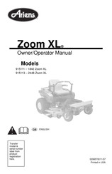 Ariens Zoom XL 915111 Owner's/Operator's Manual