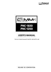 Roland Camm-1 PNC-1850 User Manual