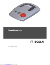Bosch Carephone 52+ Operating Manual