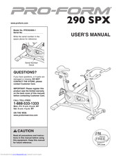 Pro-Form 290SPX User Manual
