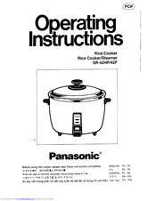Panasonic SR-42HP/42F Operating Instructions Manual