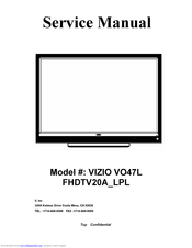 Vizio VO47L Service Manual