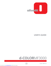 Olivetti d-COLORMF3000 User Manual