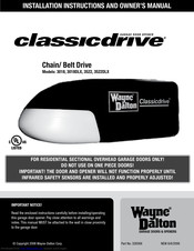 Wayne-Dalton classicdrive 3018 Installation Instructions And Owner's Manual
