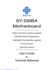 SOYO SY-D6IBA User's Manual & Technical Reference