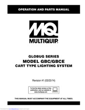 Multiquip GLOBUG Series Operation And Parts Manual