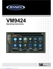 Jensen VM9424 Operating Instructions Manual
