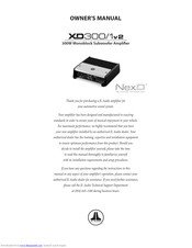 JL Audio XD300/1v2 Owner's Manual