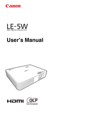 Canon LE-5W User Manual