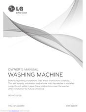 LG WD14030FD6 Owner's Manual