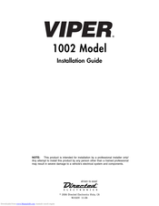 Viper 1002 Installation Manual