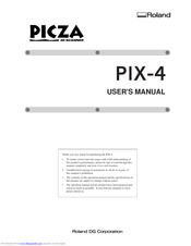 Roland Picza PIX-30 User Manual