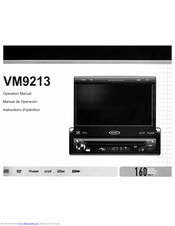 Jensen VM9213 - Touch Screen MultiMedia Receiver Operation Manual
