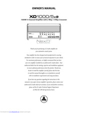 JL Audio NexD XD1000/5v2 Owner's Manual