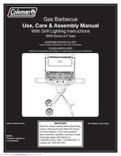 Coleman 9958 Series Use, Care & Assembly Manual