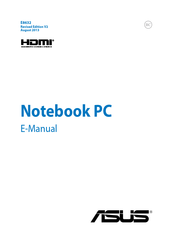 ASUS VivoBook S551LN E-Manual