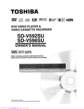 Toshiba SD-V592SU Owner's Manual