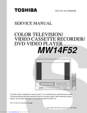 Toshiba MW14F52 Service Manual