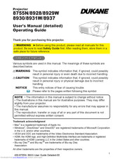 Dukane 8928 Operating Manual