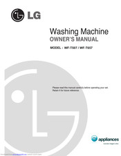 LG WF-T507 Owner's Manual