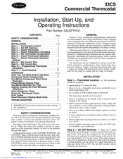 Carrier 33CSPTN-01 Installation, Start-Up, And Operating Instructions Manual