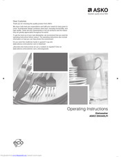 Asko D5634XLHS Operating Instructions Manual