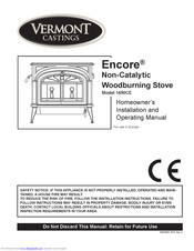 Vermont Castings Encore 1450CE Owners Installation And Operating Manual
