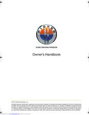 Fisker Karma 2012 Owner's Handbook Manual