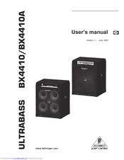 Behringer Ultrabass BX4410 User Manual