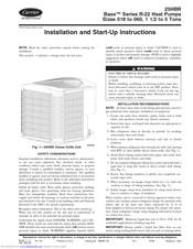 Carrier 25HBR Installation And Start-Up Instructions Manual