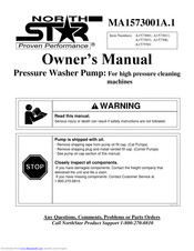 North Star A157306 Owner's Manual
