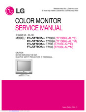 LG Flatron T710S Service Manual