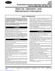 Carrier 16JT150 Start Up & Operation Manual